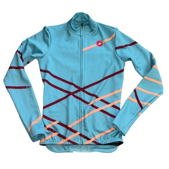 Castelli Women’s Blue Cycling Zip Up Jacket Size XS Biking Activewear Outdoor - Picture 1 of 16